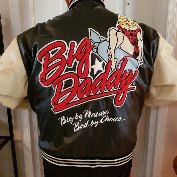 BIG DADDY Two Tone Leather Jacket - Picture 6 of 13